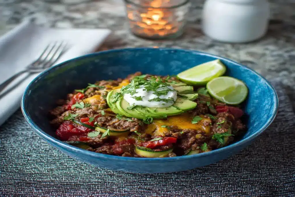 Low Carb Zucchini Taco Bowls: A Healthy Meal Idea! 4 image 1200x800 1753636719267