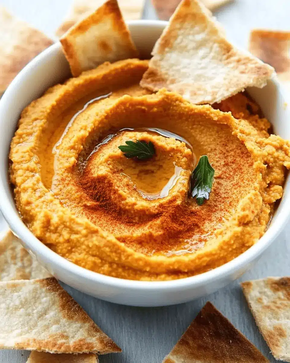 Spiced Pumpkin Hummus: The Best Fall Snack with Pita Chips 6
