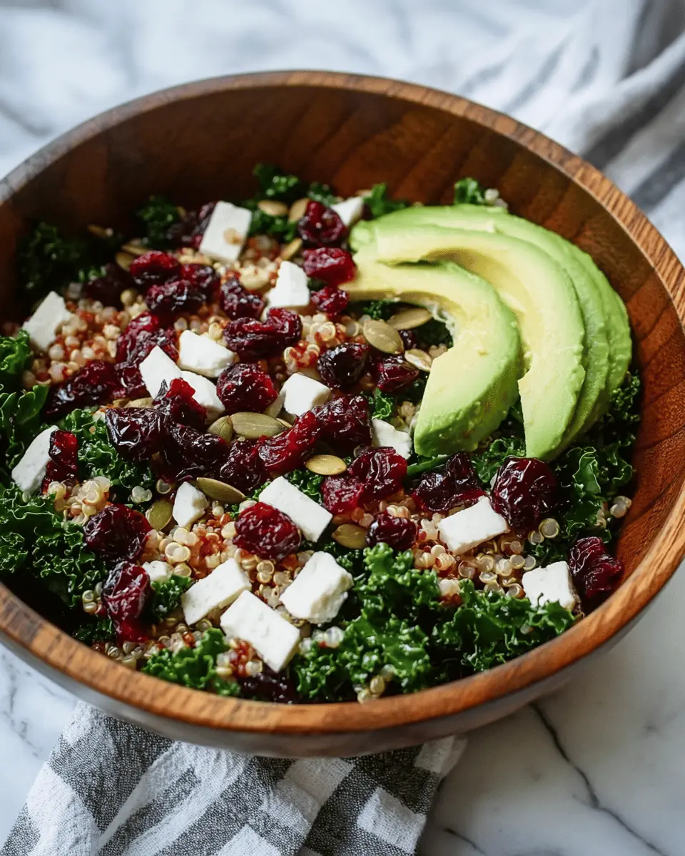 Harvest Grain & Kale Salad: Easy Cranberry Vinaigrette Bliss 7 jtiqdsqeayyue311hjgb
