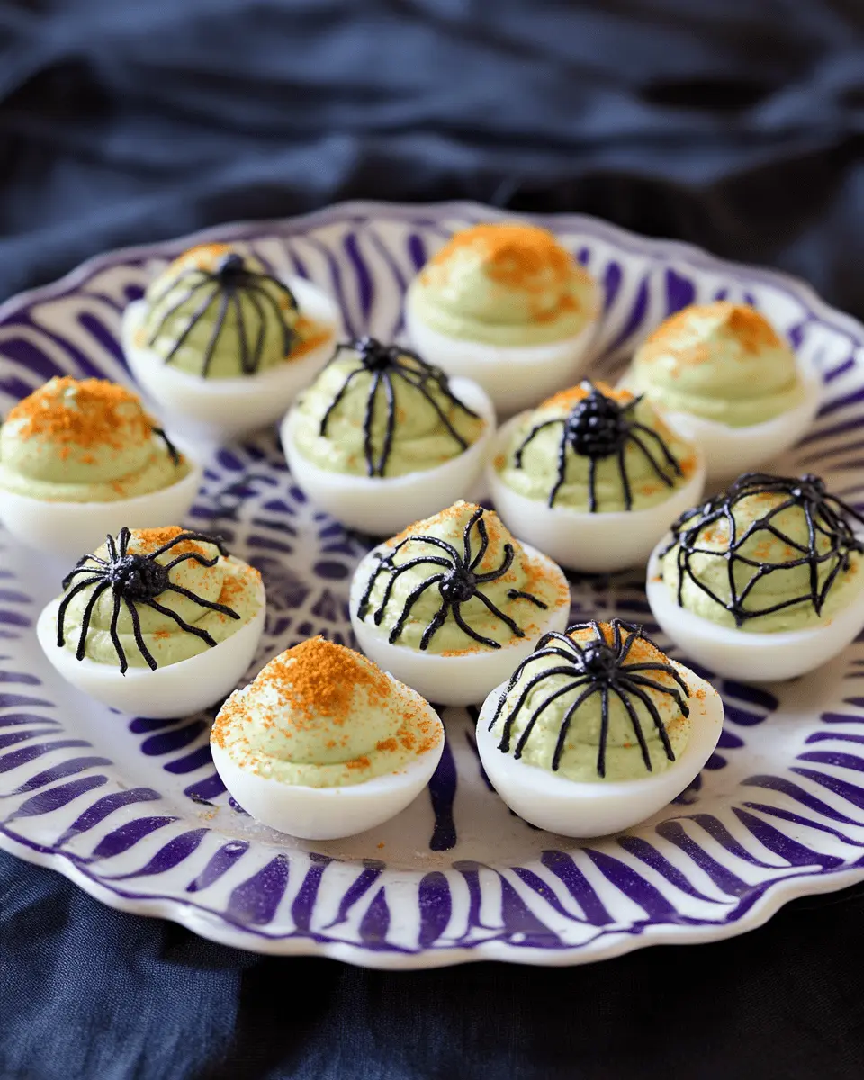 Spooky Spiderweb Deviled Eggs: Easy Halloween Treats to Impress 6