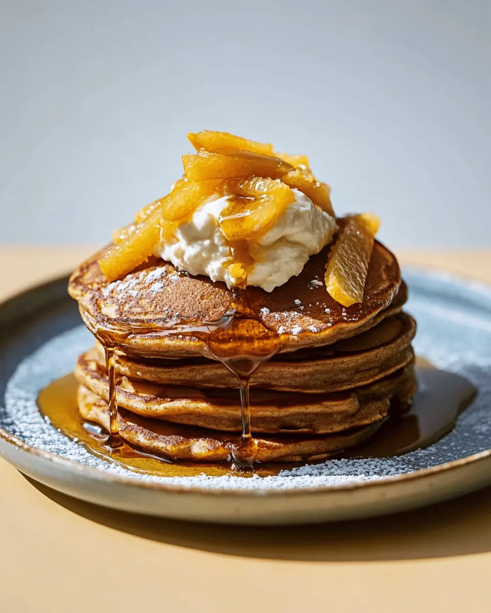 Gingerbread Pancake Stack: Irresistibly Creamy Citrus Bliss 6