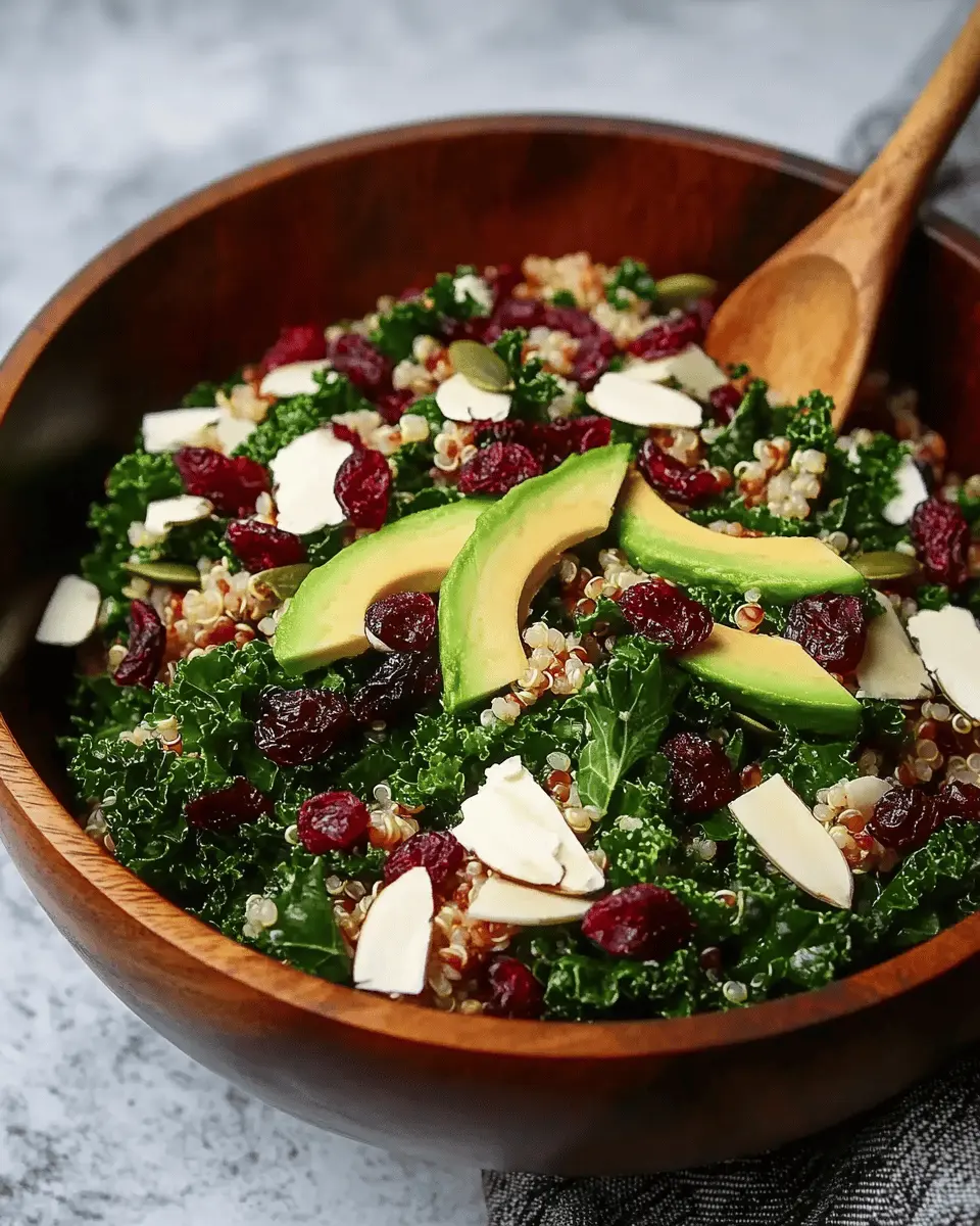 Harvest Grain & Kale Salad: Easy Cranberry Vinaigrette Bliss 6