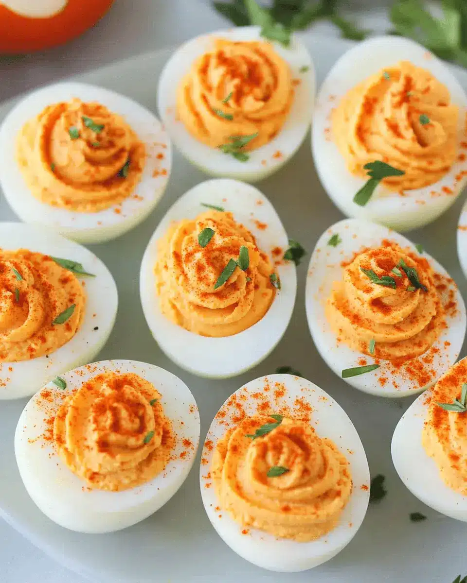 Pumpkin Patch Deviled Eggs: Irresistibly Creamy Fall Bites 5