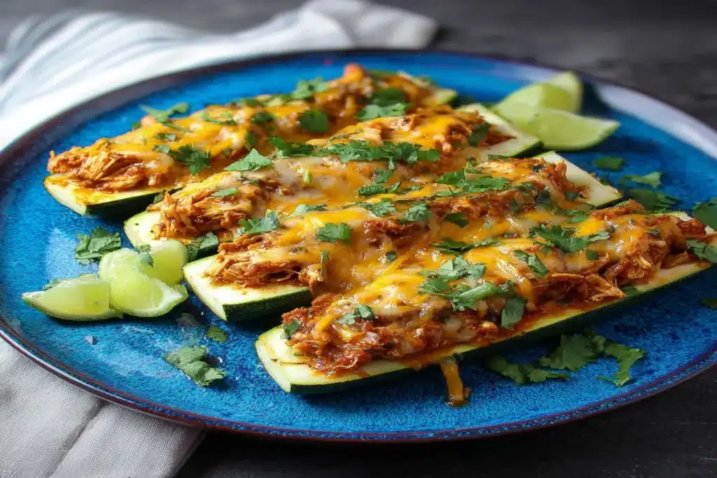 Keto Zucchini Chicken Enchilada Boats: A Delightful Recipe! 4 image 1200x800 1754385287155
