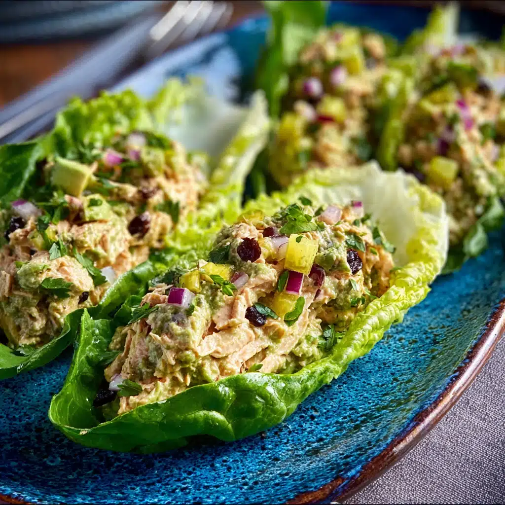 Avocado Tuna Salad Lettuce Boats: A Refreshing Treat!