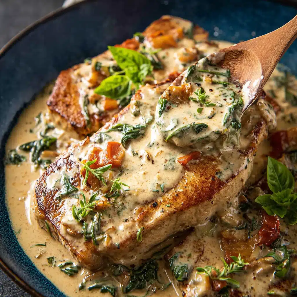 Keto Creamy Tuscan Pork Chops: A Delicious Dinner Idea!