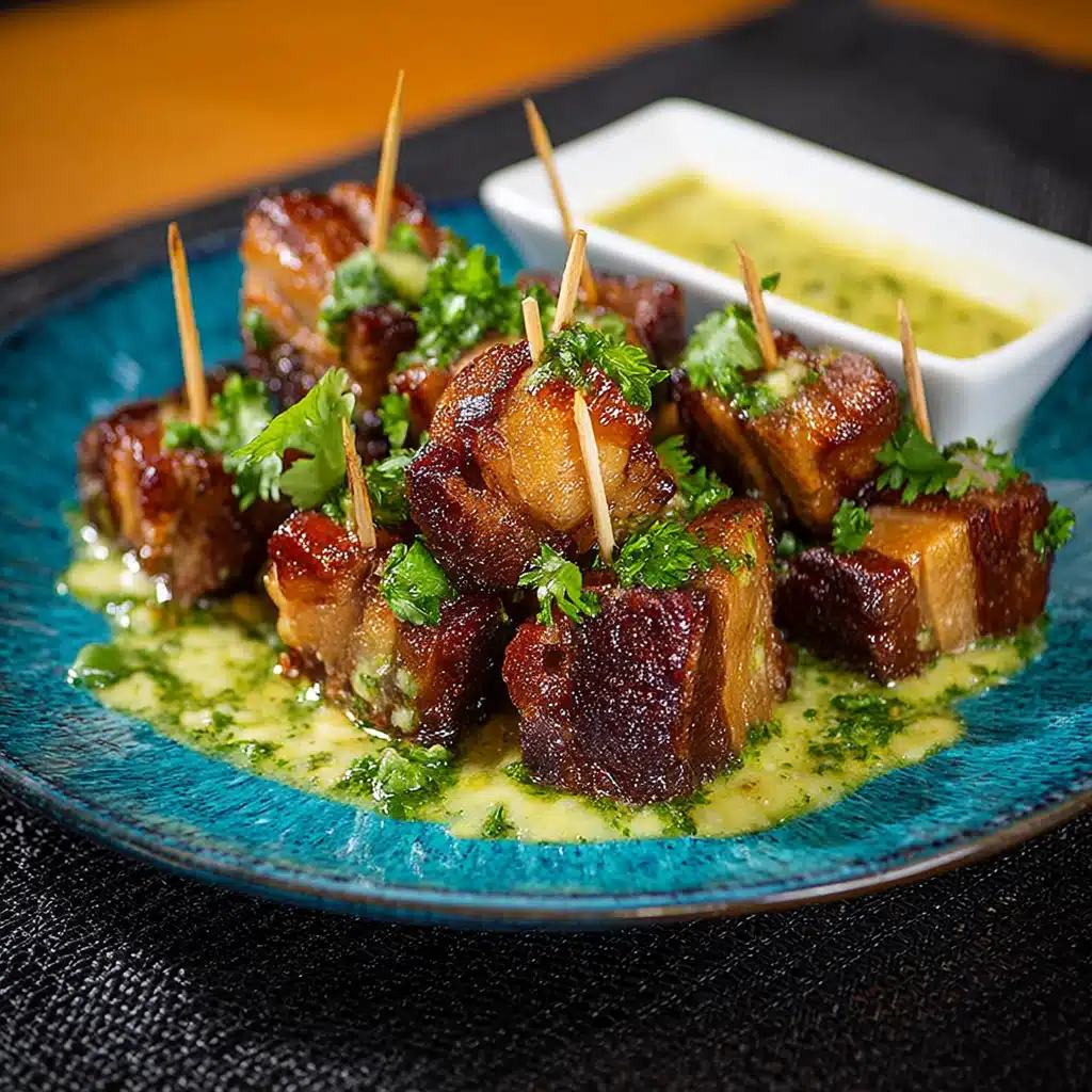 Keto Crispy Pork Belly Bites with Garlic Butter