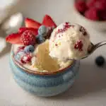 Keto Mason Jar Ice Cream with Berries