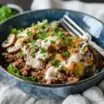 Keto Mushroom & Swiss Burger Bowls