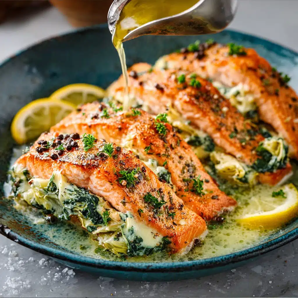 Keto Spinach Artichoke Stuffed Salmon: A Flavorful Delight!