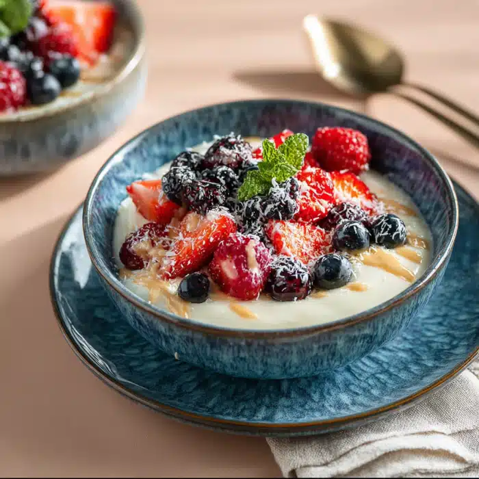 Keto Yogurt Berry Bowl: A Creamy Low-Carb Delight!