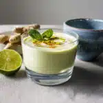 Low Carb Avocado Coconut Ginger Smoothie