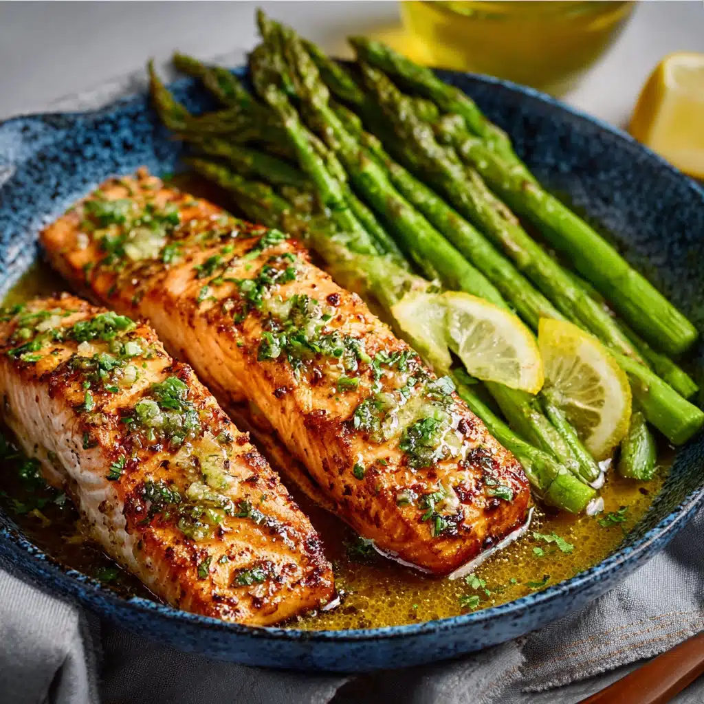 Low Carb Garlic Butter Salmon with Asparagus Recipe Awaits!