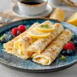 Low Carb Lemon Ricotta Crepes