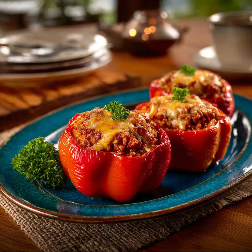Bloody Bell Pepper Stuffed “Hearts” You’ll Love!