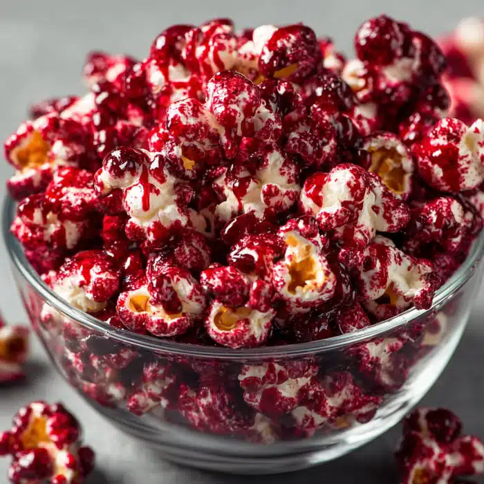 Bloody Red Velvet Popcorn