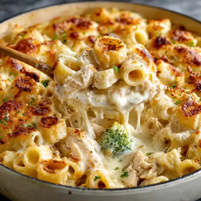 Chicken Alfredo Pasta Bake: A Creamy Delight You’ll Love!