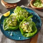 Creamy Avocado Egg Salad Lettuce Wraps