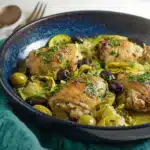 Keto Chicken Thighs With Olives, Artichokes and Zucchini