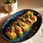 Keto Hasselback Zucchini
