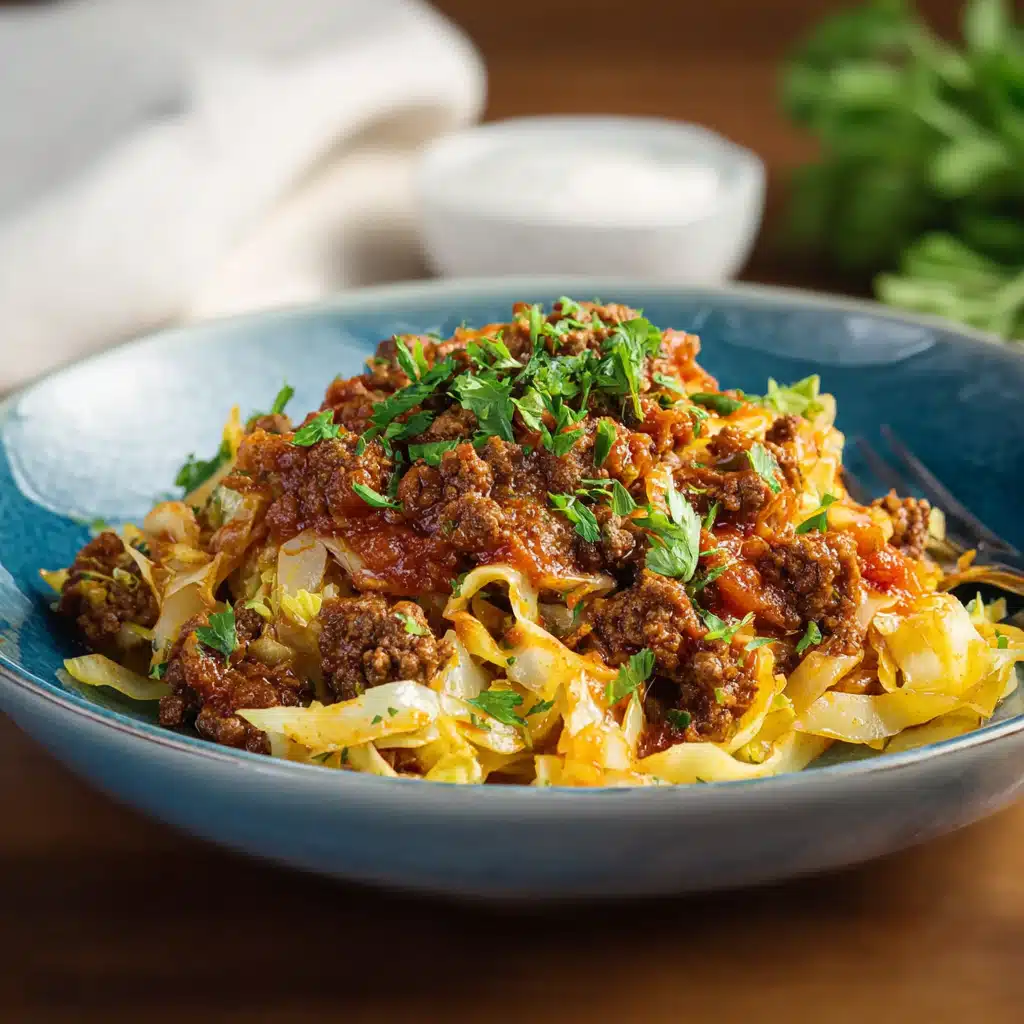Keto Italian Beef With Cabbage Noodles