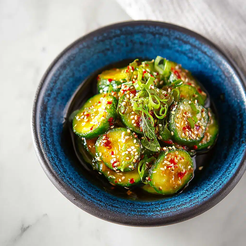Keto Korean Pickled Cucumbers