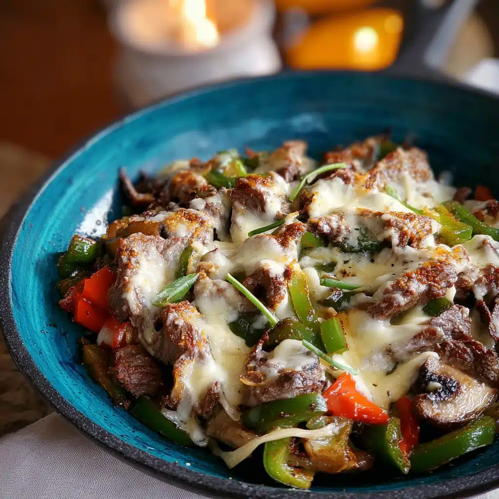 Keto Philly Cheesesteak Skillet: A Delicious Low-Carb Treat!