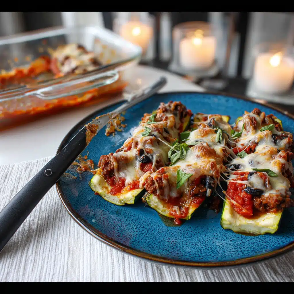 Keto Supreme Pizza Zucchini Boats