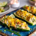 Keto Tuna-Stuffed Zucchini Boats