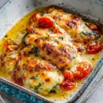 Keto Zucchini Mozzarella Tomato Gratin