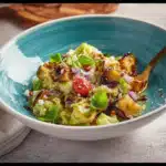 Low Carb Roasted Eggplant Summer Pasta Salad