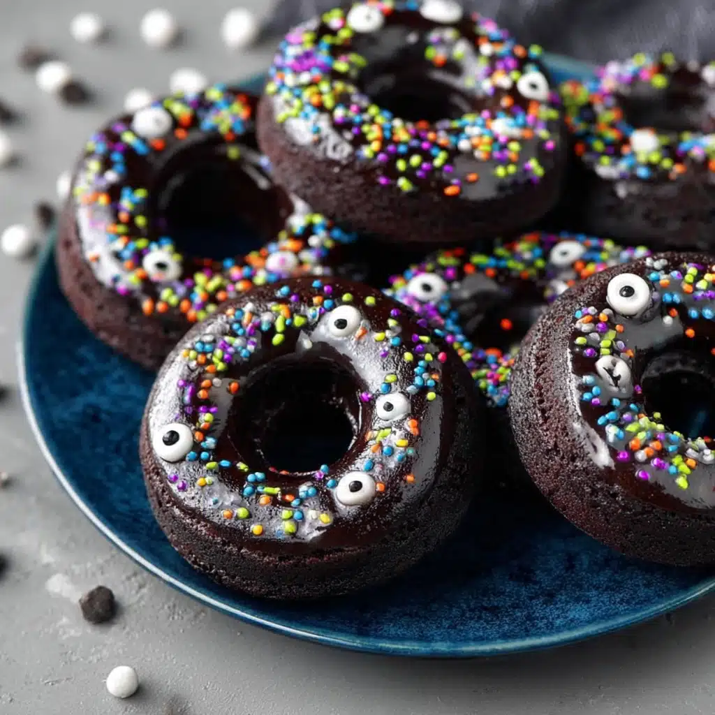 Spooky Black Cocoa Donuts
