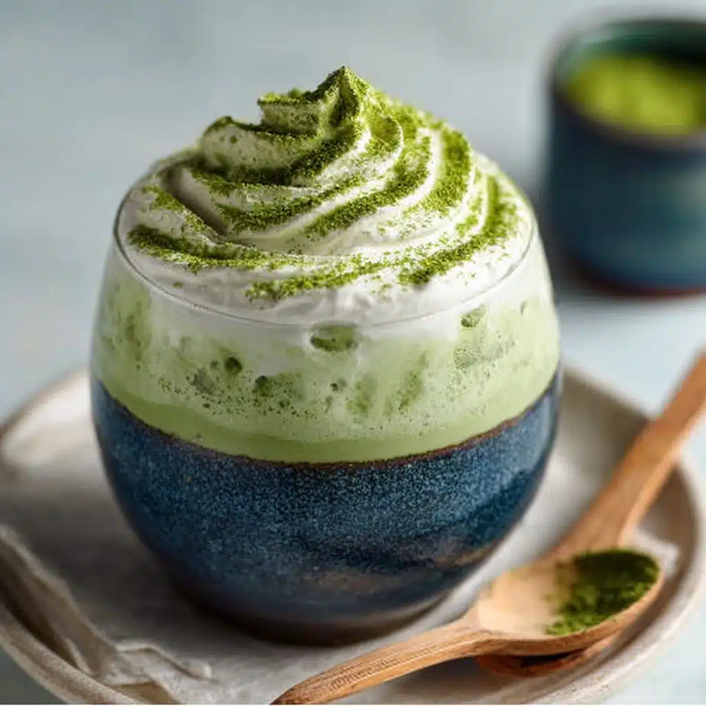 TikTok-Style Whipped Matcha Latte (Keto)
