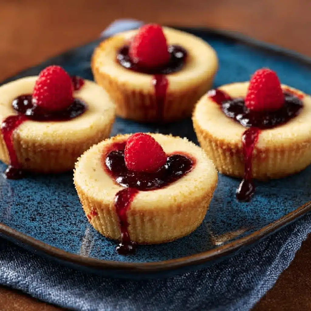 Vampire Bite Mini Cheesecakes