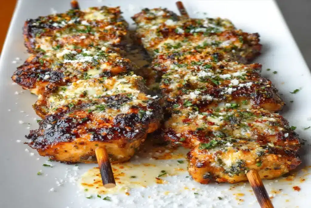 Grilled Ranch Garlic Parmesan Chicken Skewers are irresistible! 4 image 1200x800 1757508729906