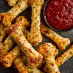 Cheesy Halloween Breadstick Bones
