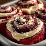 Irresistible Red Velvet Cinnamon Rolls
