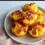 Keto Cheesy Bacon Muffins