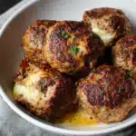 Keto Jumbo Cheese Stuffed Meatballs