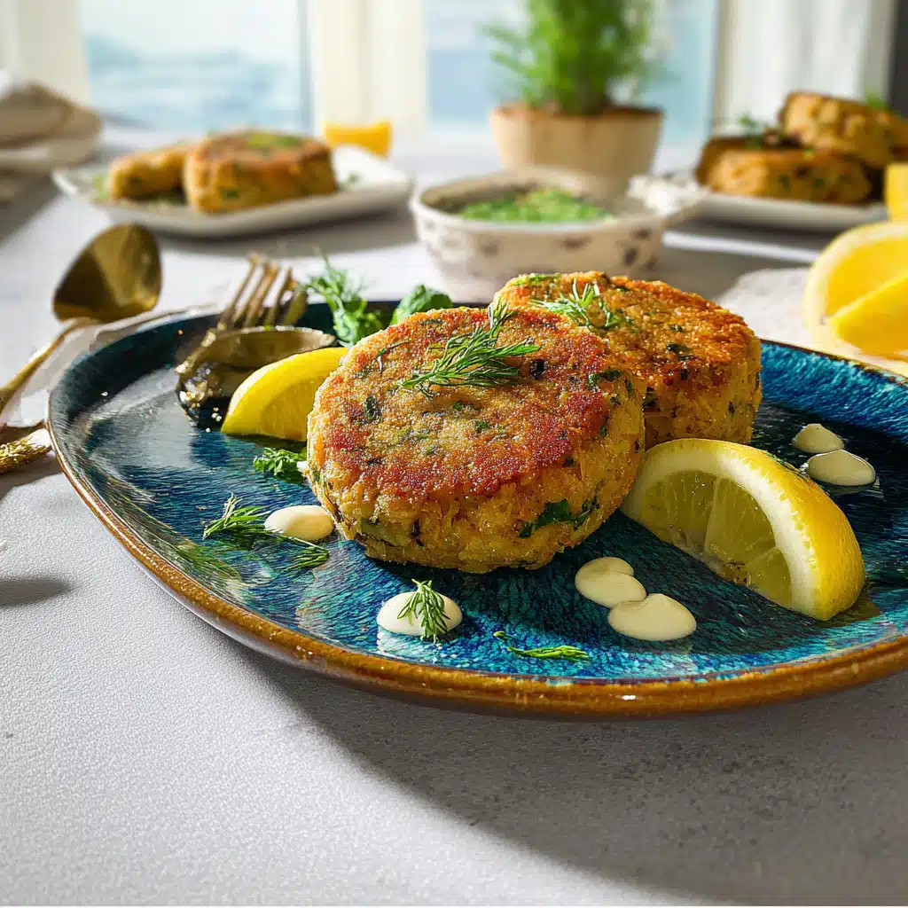 Keto Lemon and Herbs Salmon Cakes