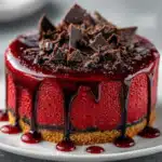 Vampire Bite Red Velvet Cheesecake