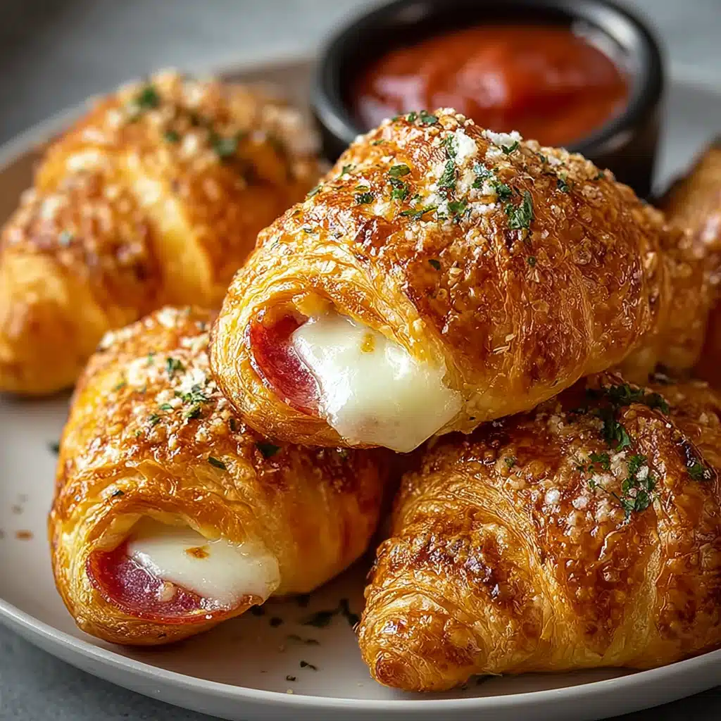 Mozzarella Pepperoni Croissant Rolls that Everyone Loves!