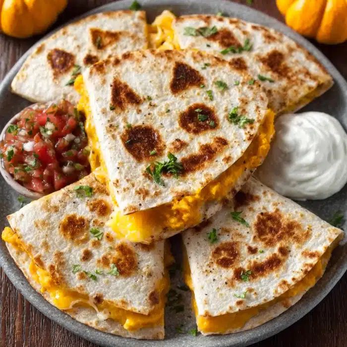 Cheesy Pumpkin Quesadillas
