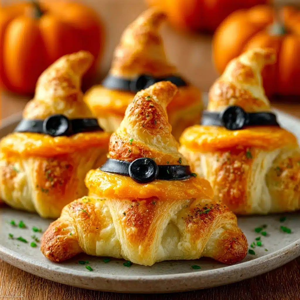 Cheesy Witch Hat Crescents: A Fun Halloween Treat!