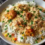Creamy Smothered Chicken And Rice