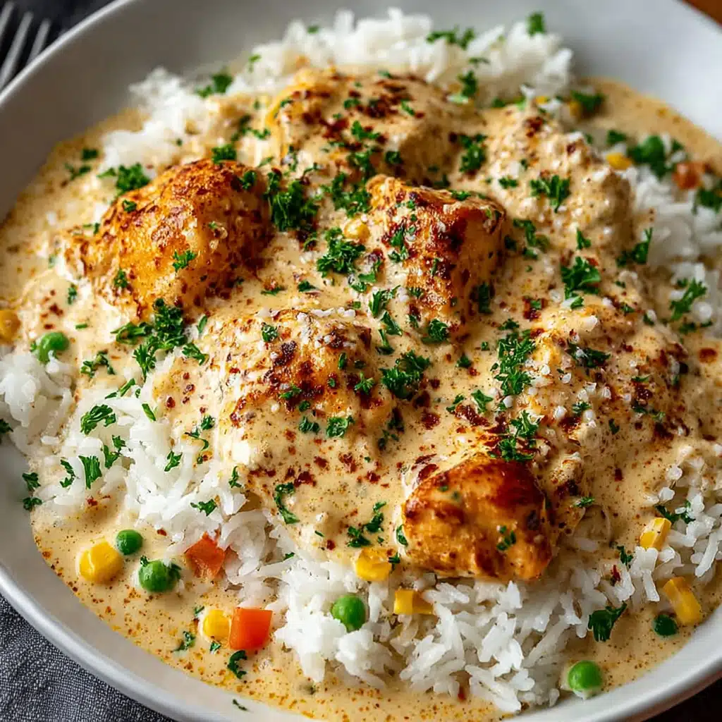 Creamy Smothered Chicken And Rice