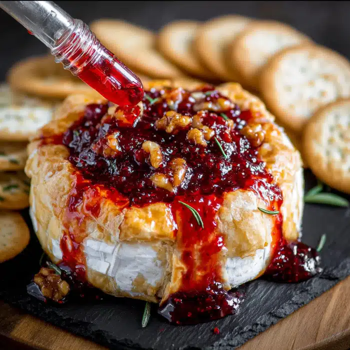 Halloween Bloody Baked Brie