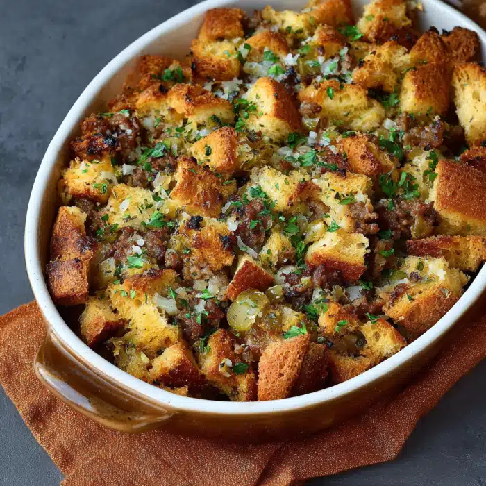 Sausage & Herb Stuffing: A Flavorful Thanksgiving Essential!