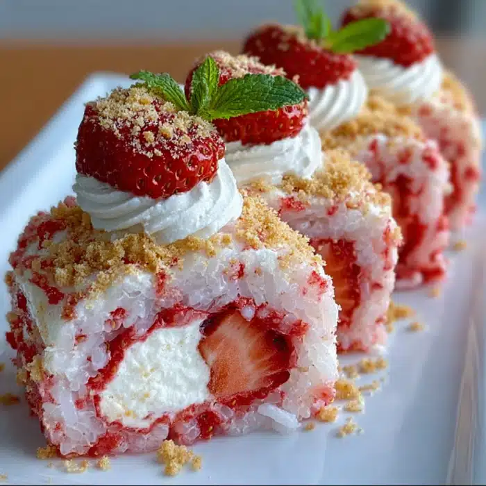 Strawberry Shortcake Sushi Rolls: A Sweet Delight Awaits!