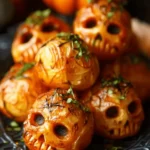 Easy Spooky Halloween Skull Potatoes Recipe First Image First Image